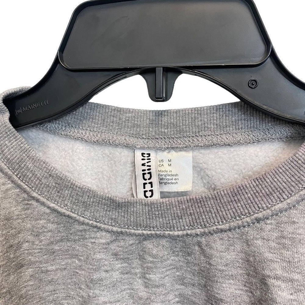 Divided Medium Crew Neckline Gray Sweatshirt - image 2